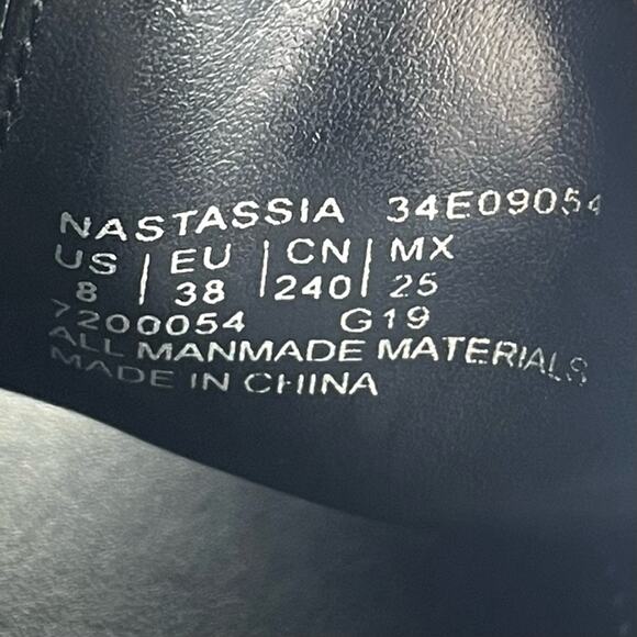 Calvin Klein Nastassia Stiletto Heels Size 8 Black & Gray Animal Print Peep Toe - Picture 6 of 16